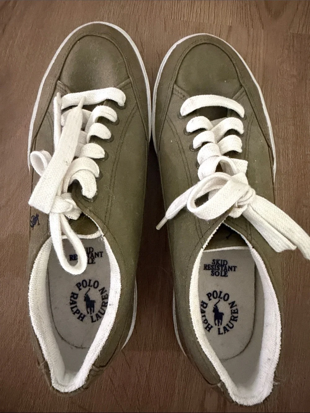 Ralph Laren Polo canvas boat shoes